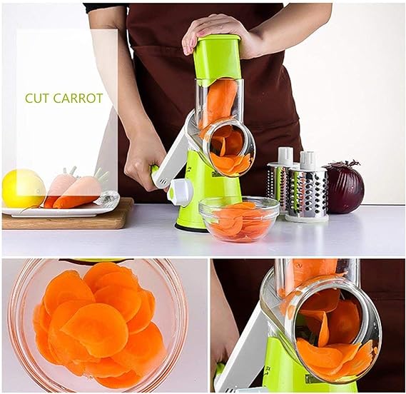 3 In 1 Multifunctional Vegetable Cutter & Slicers Hand Roller Type